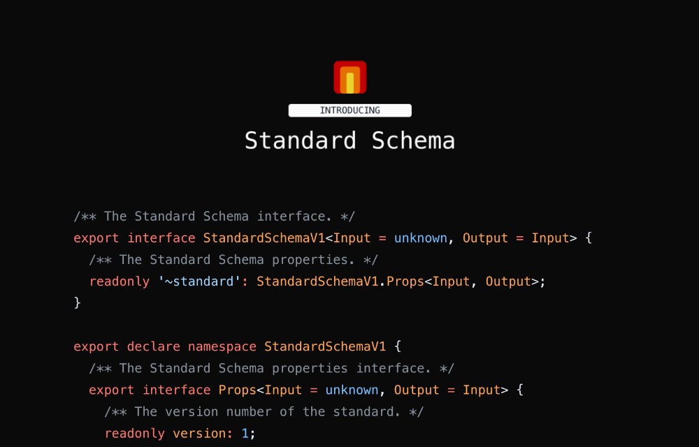 StandardSchema tool for TypeScript interoperability in JavaScript validation